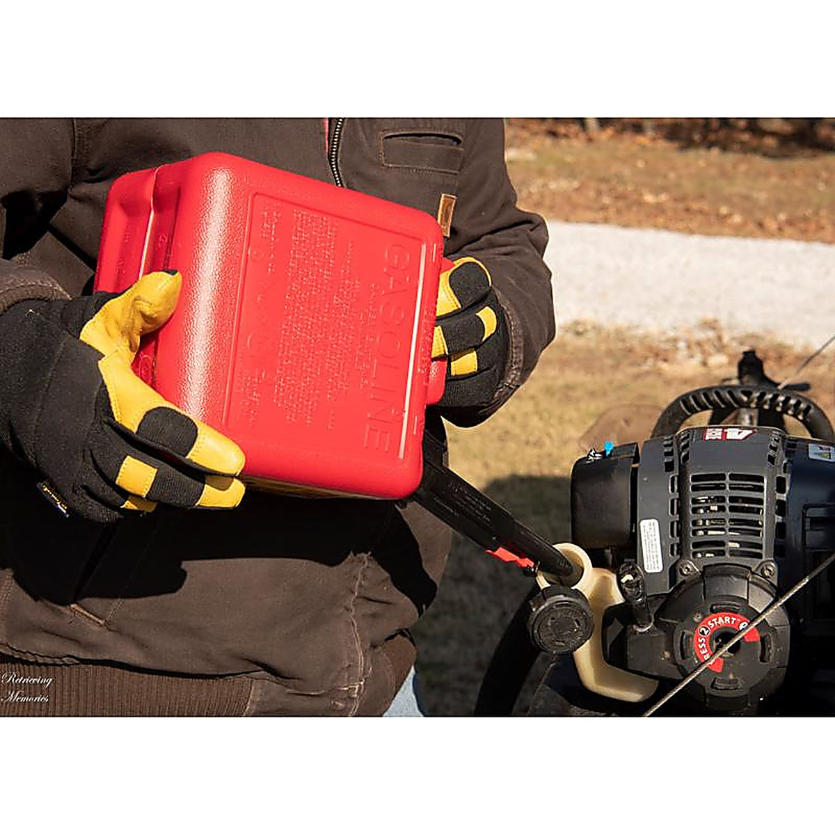 Midwest Can 1210 FlameShield Safety System Plastic Gas Can 1 gal.