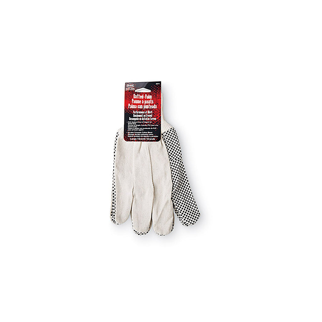 Boss 4011 Men's Indoor/Outdoor Dotted Work Gloves White L 1 pair