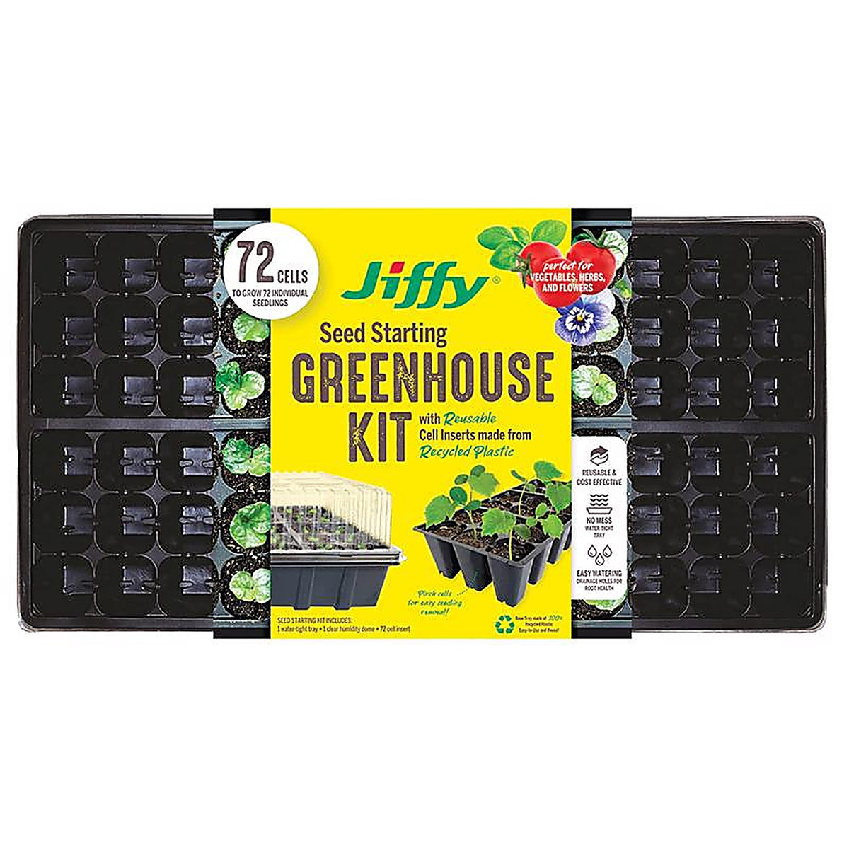Jiffy T72HST-14 Greenhouse Seed Starter Tray