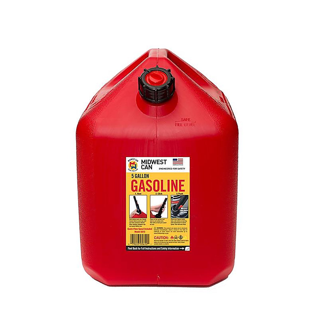 Midwest Can 5610 FlameShield Safety System Plastic Gas Can 5 gal.