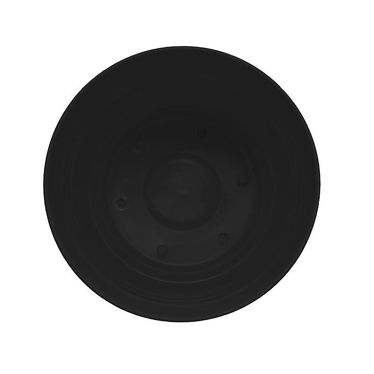 Bloem SP1000 8.5 in. H Plastic Saturn Flower Pot Black