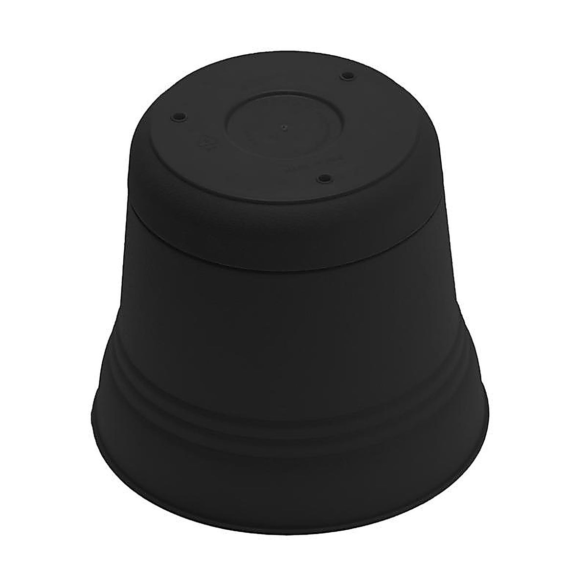 Bloem SP0500 4.5 in. H Plastic Saturn Bowl Planter Black