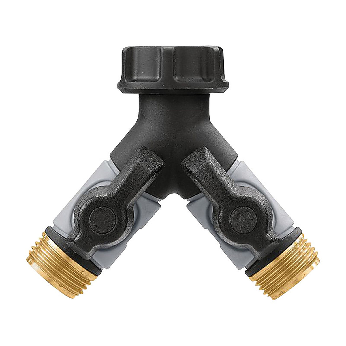 Orbit 56389 Pro Flo 3/4 in. Metal Threaded Female/Male Y-Hose Connector with Shut Offs