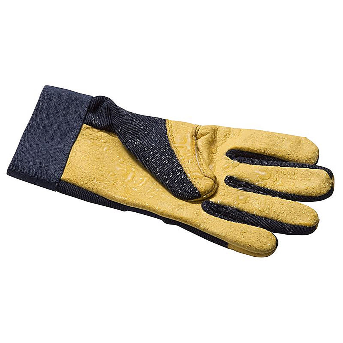 Wells Lamont 3207XL HydraHyde Men's Cowhide Leather Water Resistant Work Gloves Blue/Yellow XL 1 pair