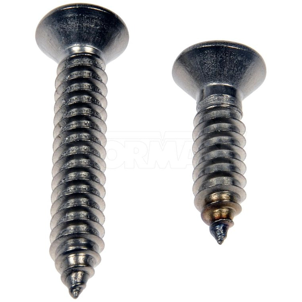 Dorman 784-180D Self Tapping Screws Stainless Steel Oval Head No.14 X 1 In., 1-1/2 In.