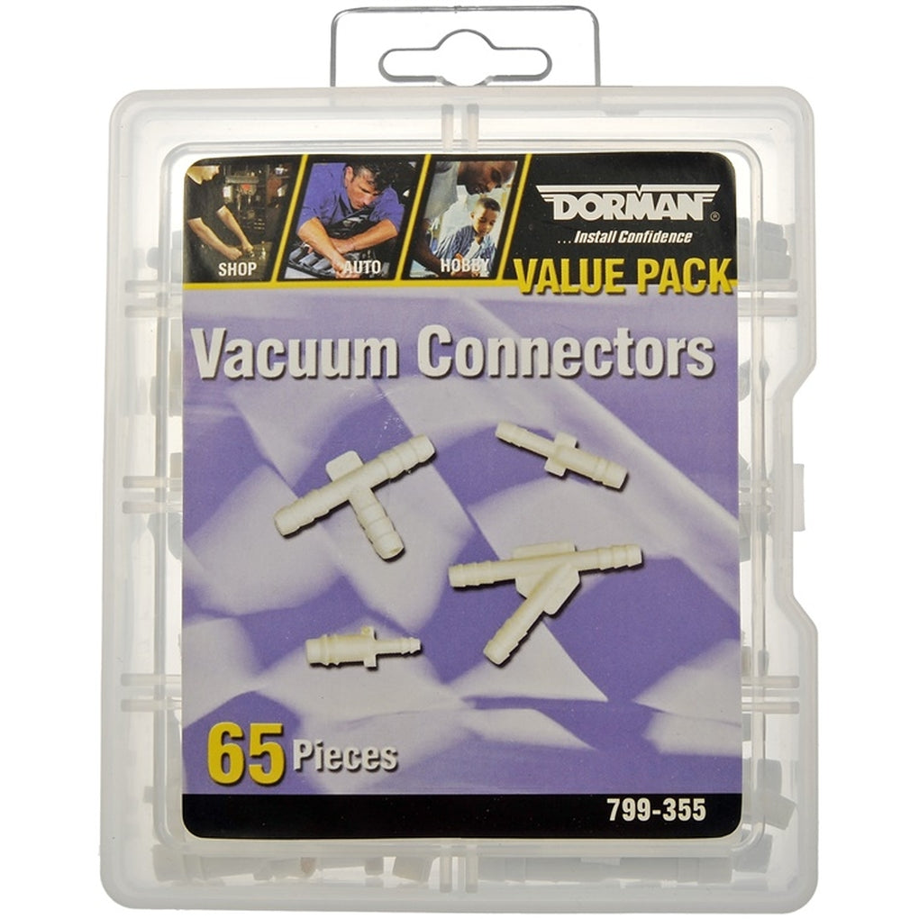 Dorman 799-355 Vacuum Connectors Value Pack- 8 Sku's- 65 Pieces