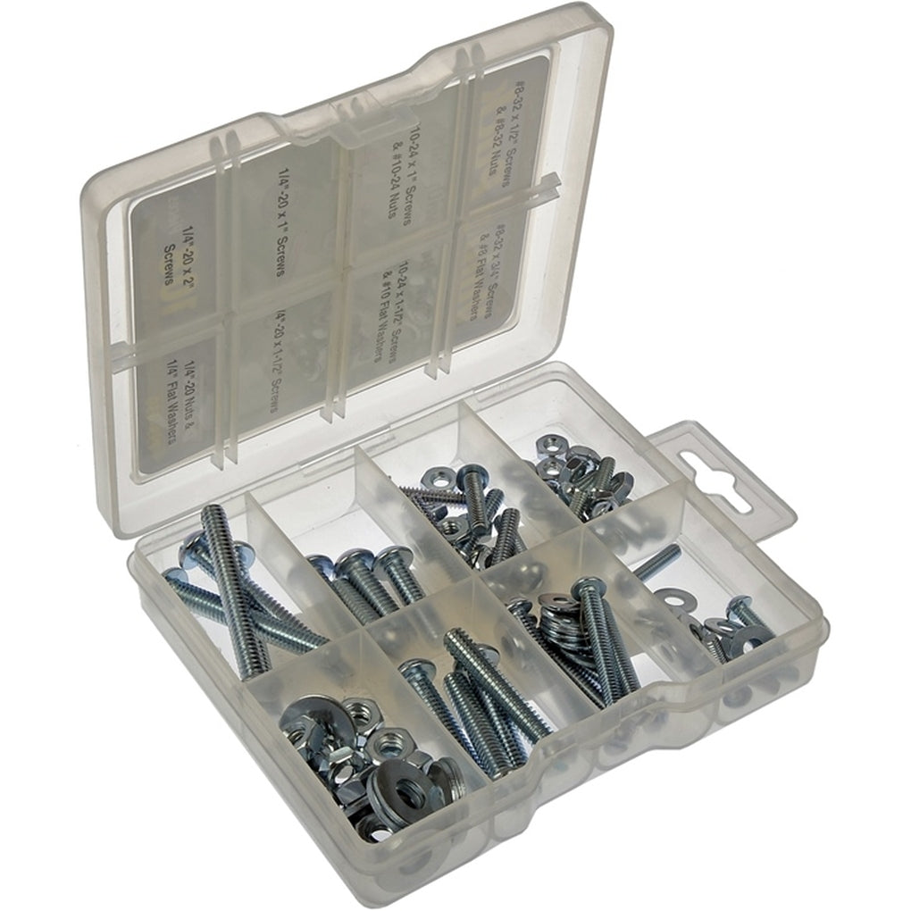 Dorman 799-430 Stove Bolt With Nuts Value Pack- 13 Sku's- 108 Pieces