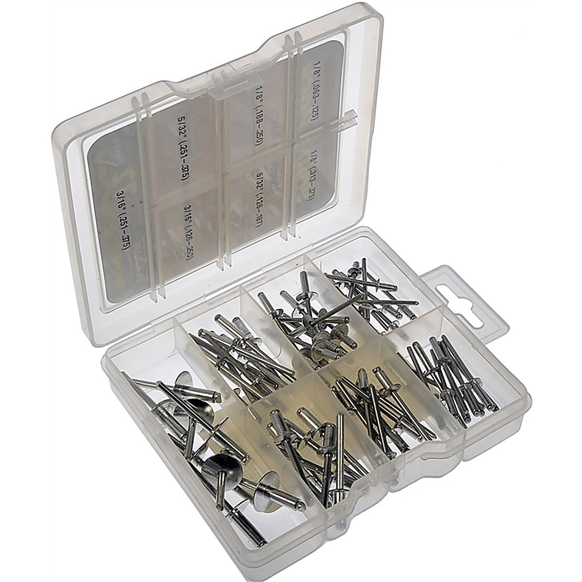 Dorman 799-445 Aluminum Rivets Value Pack- 7 Sku's- 72 Pieces