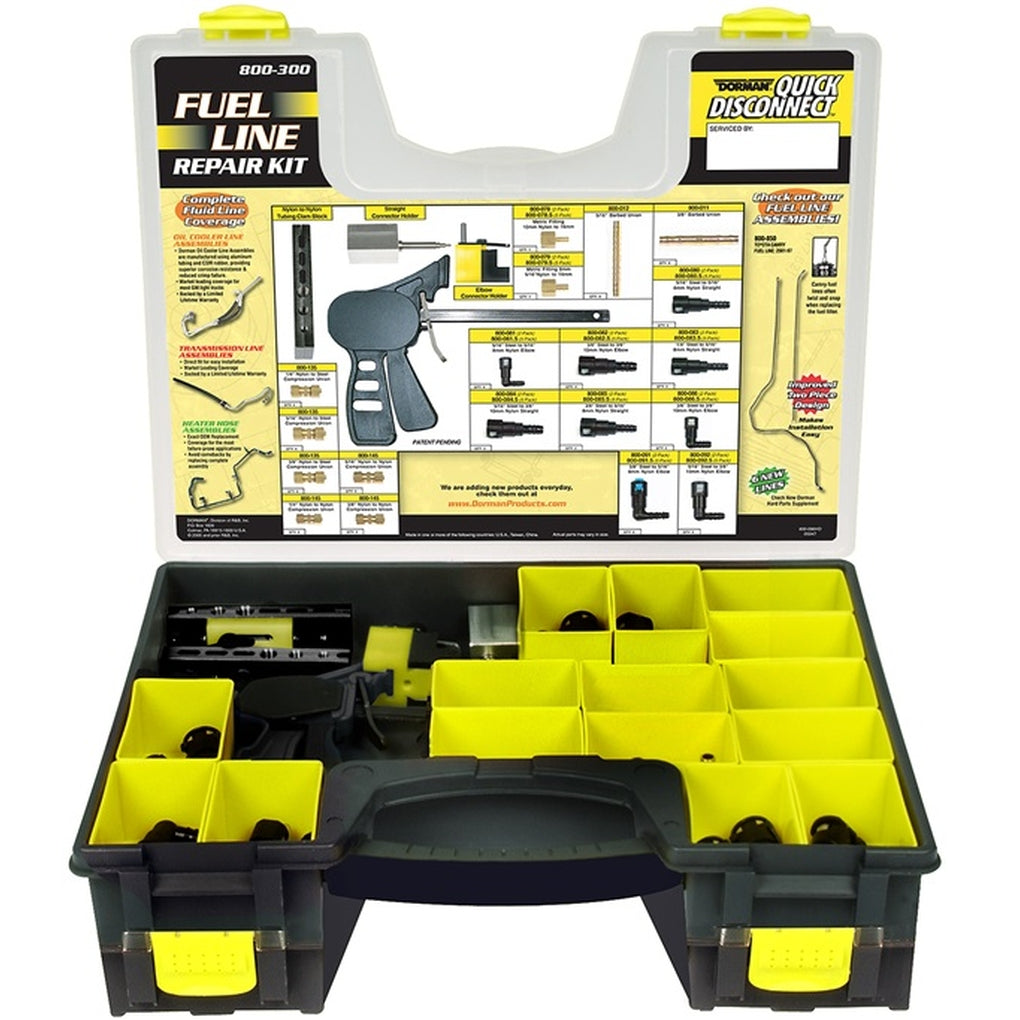 Dorman 800-300 Nylon Fuel Line Repair Kit Contains 104 Pieces