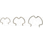 Dorman 800-801 Quick Connector Clips 4 Each-3/8 In., 1/2 In., And 5/8 In. Steel Clips