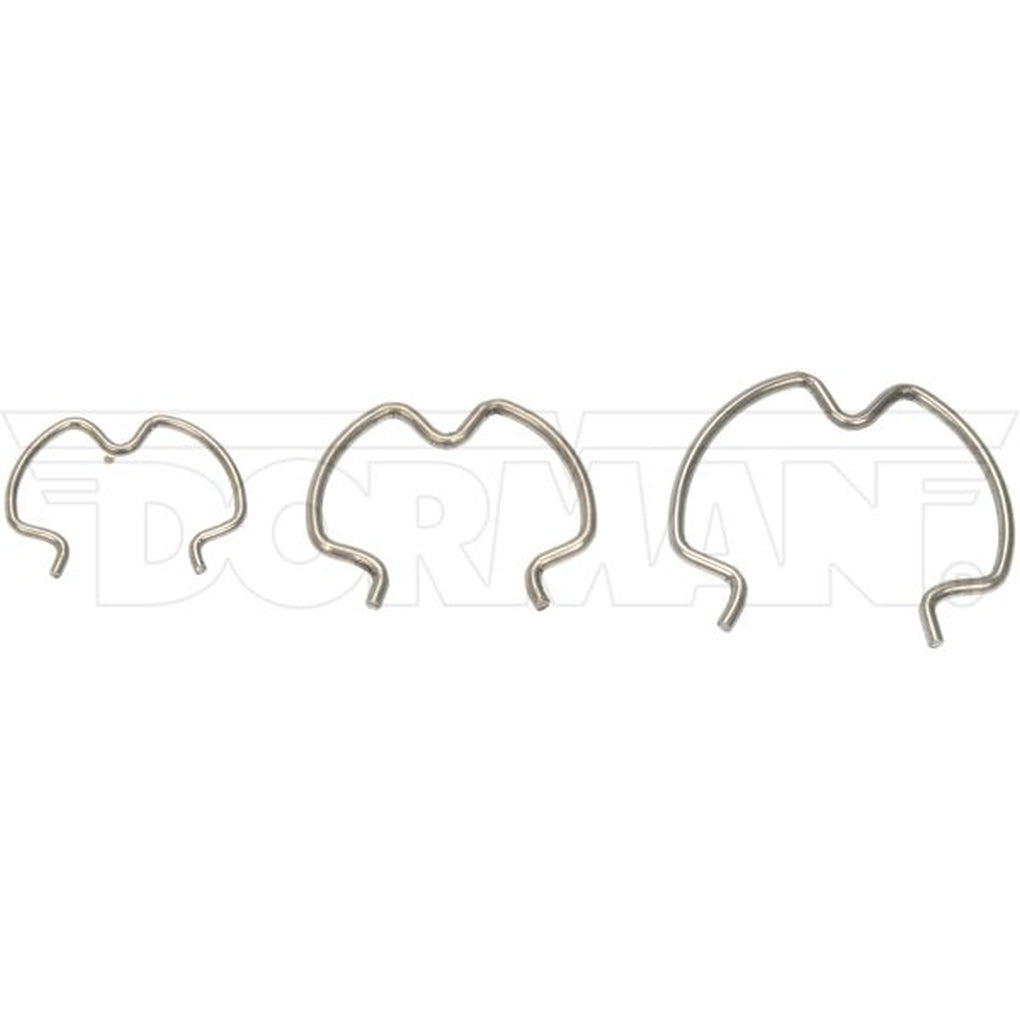 Dorman 800-801 Quick Connector Clips 4 Each-3/8 In., 1/2 In., And 5/8 In. Steel Clips