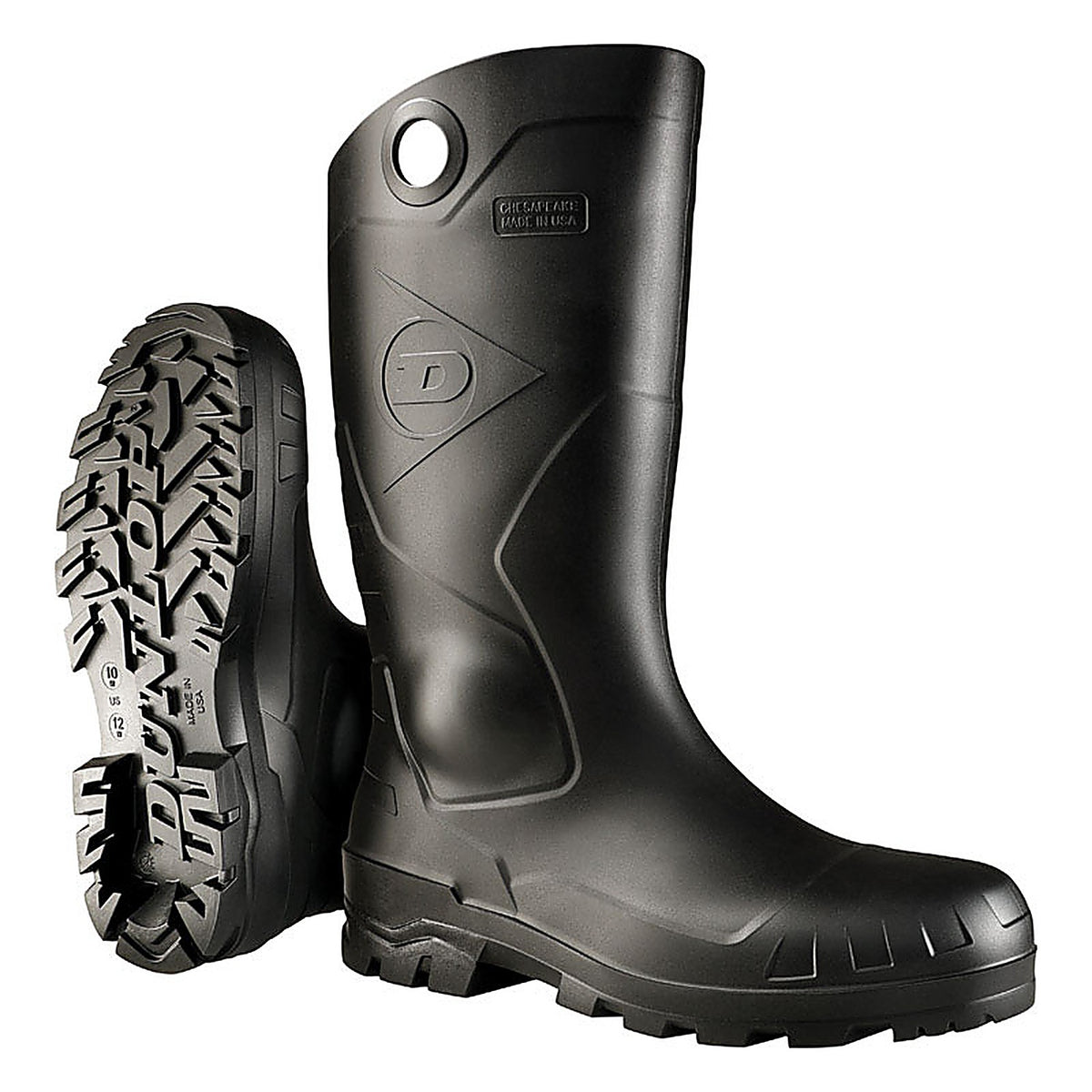 Onguard 867750900 Dunlop Male Waterproof Boots Size 9 Black
