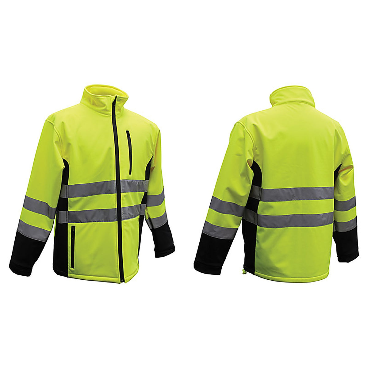 Boss 3SS70002X Hi-Vis Yellow Polyester Rain Jacket XXL