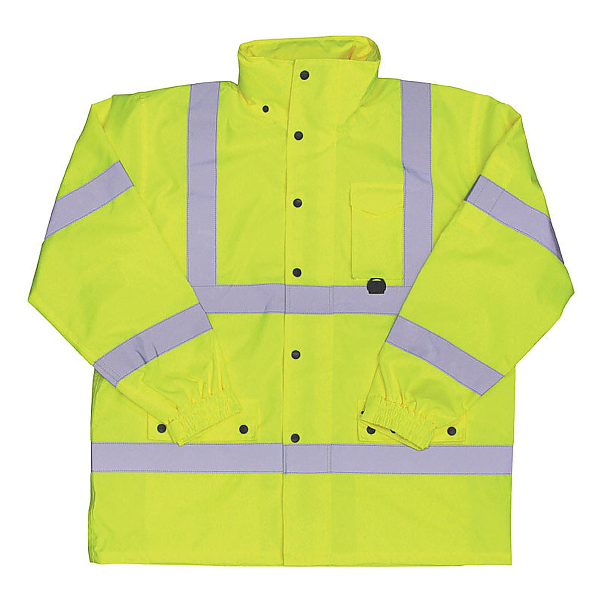 Boss 3NR6000X Hi-Vis Yellow Polyester Rain Jacket XL