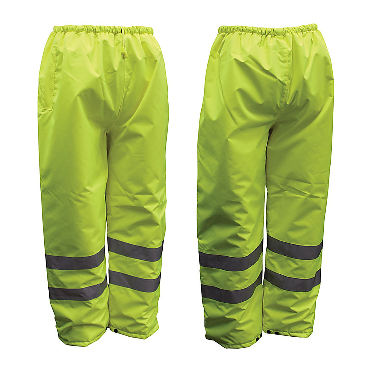 Boss 3NR4000M Hi-Vis Insulated Yellow Polyester Rain Pants M