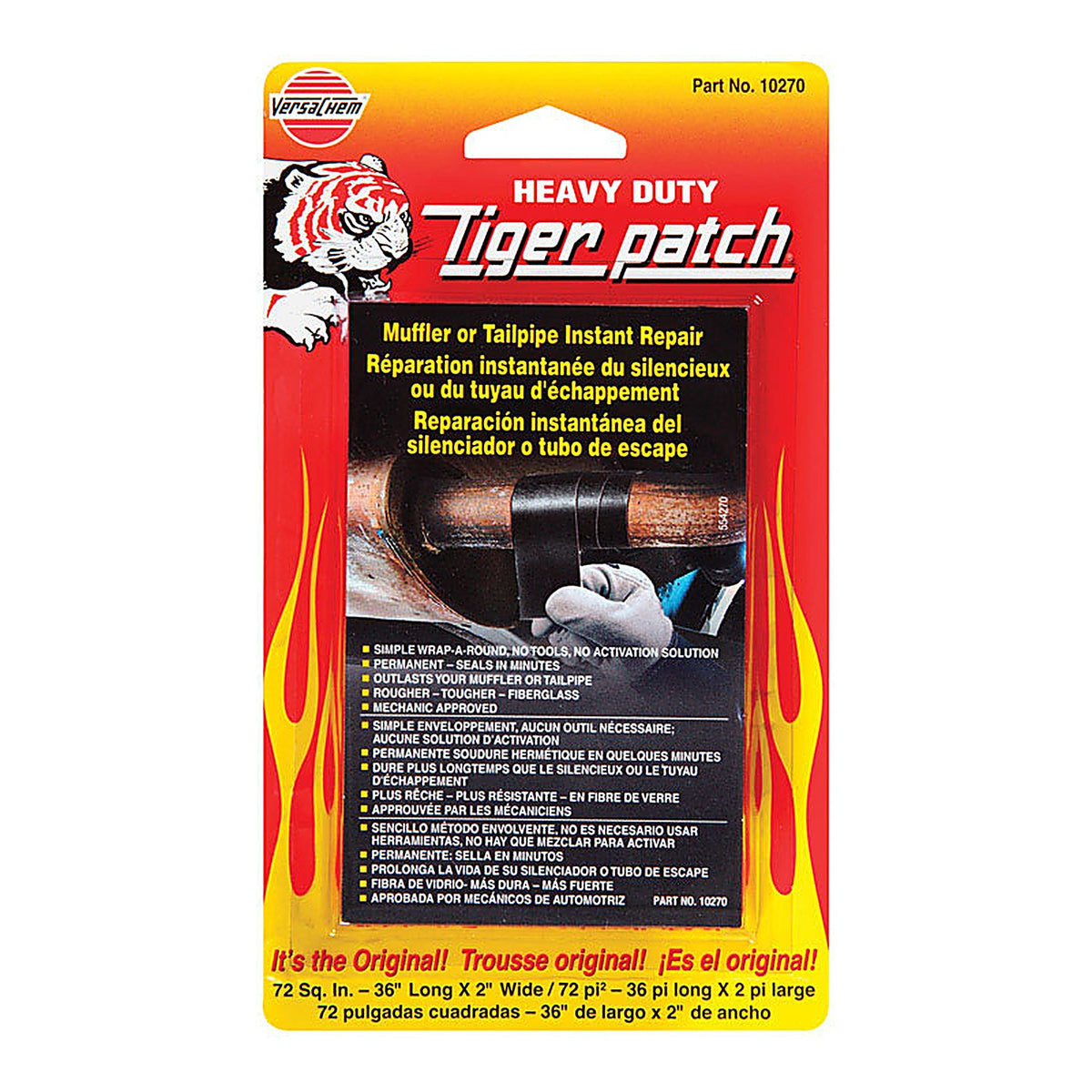 Versachem 10270 Tiger Patch Muffler/Tailpipe Tape 36 in.