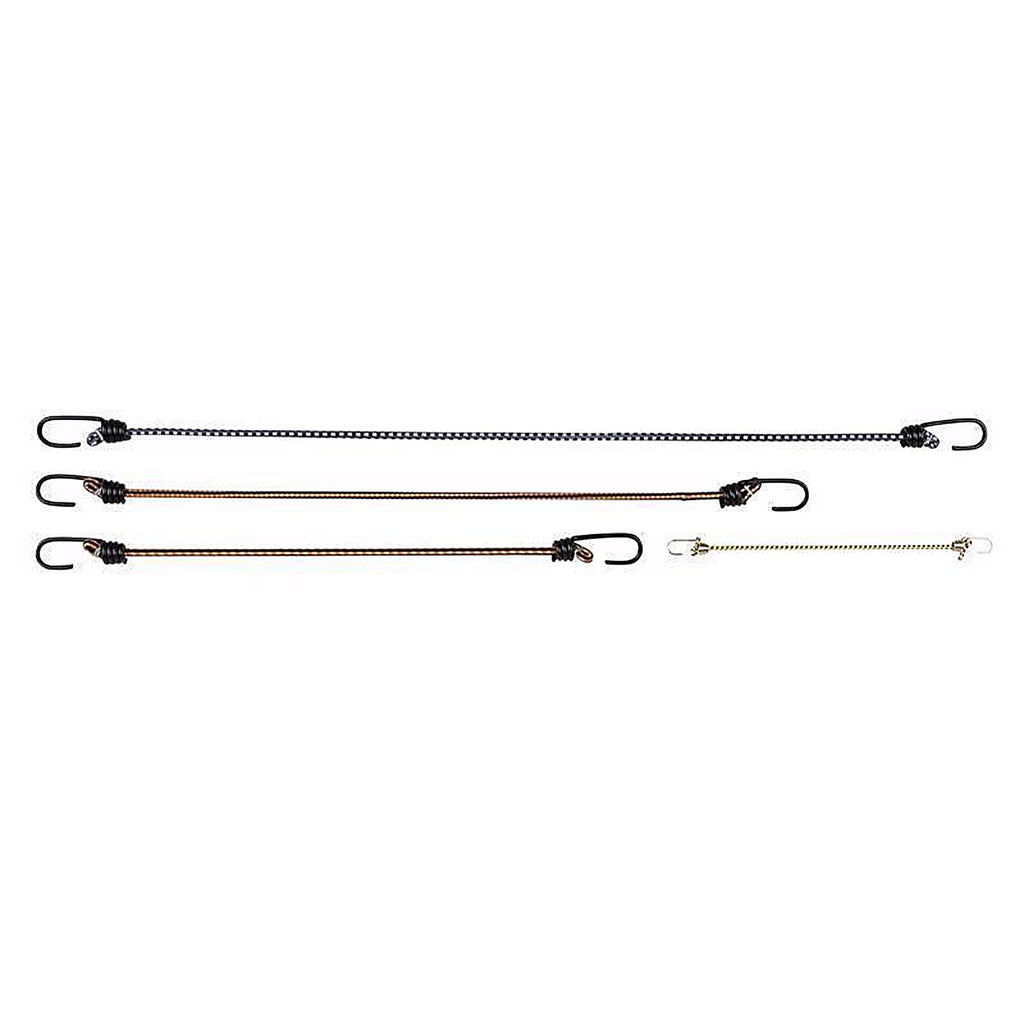 Keeper 6306 Assorted Bungee Cord Set 18 in. L x 0.315 in. 6/Pack