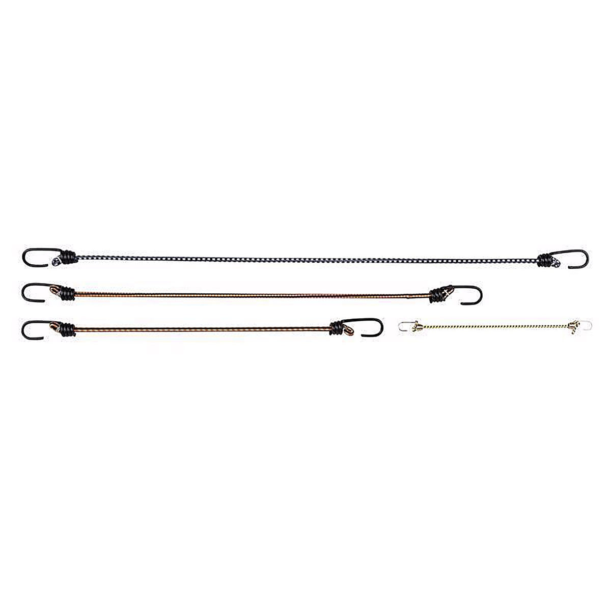 Keeper 6306 Assorted Bungee Cord Set 18 in. L x 0.315 in. 6/Pack