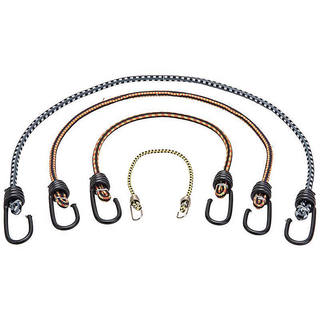 Keeper 6306 Assorted Bungee Cord Set 18 in. L x 0.315 in. 6/Pack