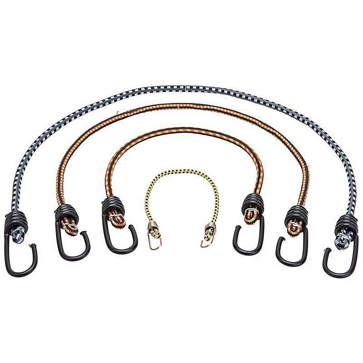 Keeper 6306 Assorted Bungee Cord Set 18 in. L x 0.315 in. 6/Pack