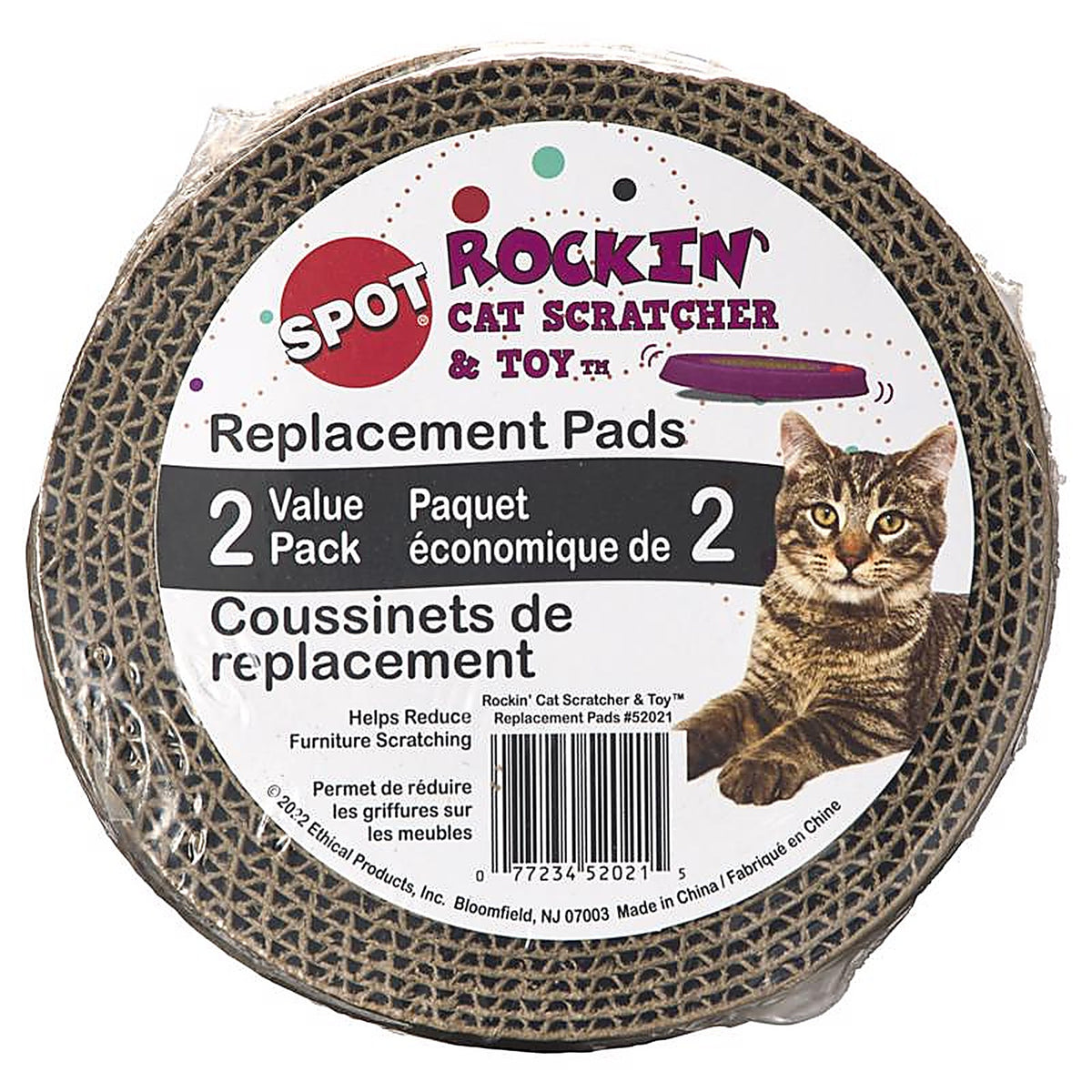 Spot 52021 Cardboard Brown Cat Scratcher 2/Pack