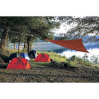 Coolaroo 450793 Ready-To-Hang Polyethylene Terra Cotta Triangle Shade Sail Canopy 120 in. W x 120 in. L
