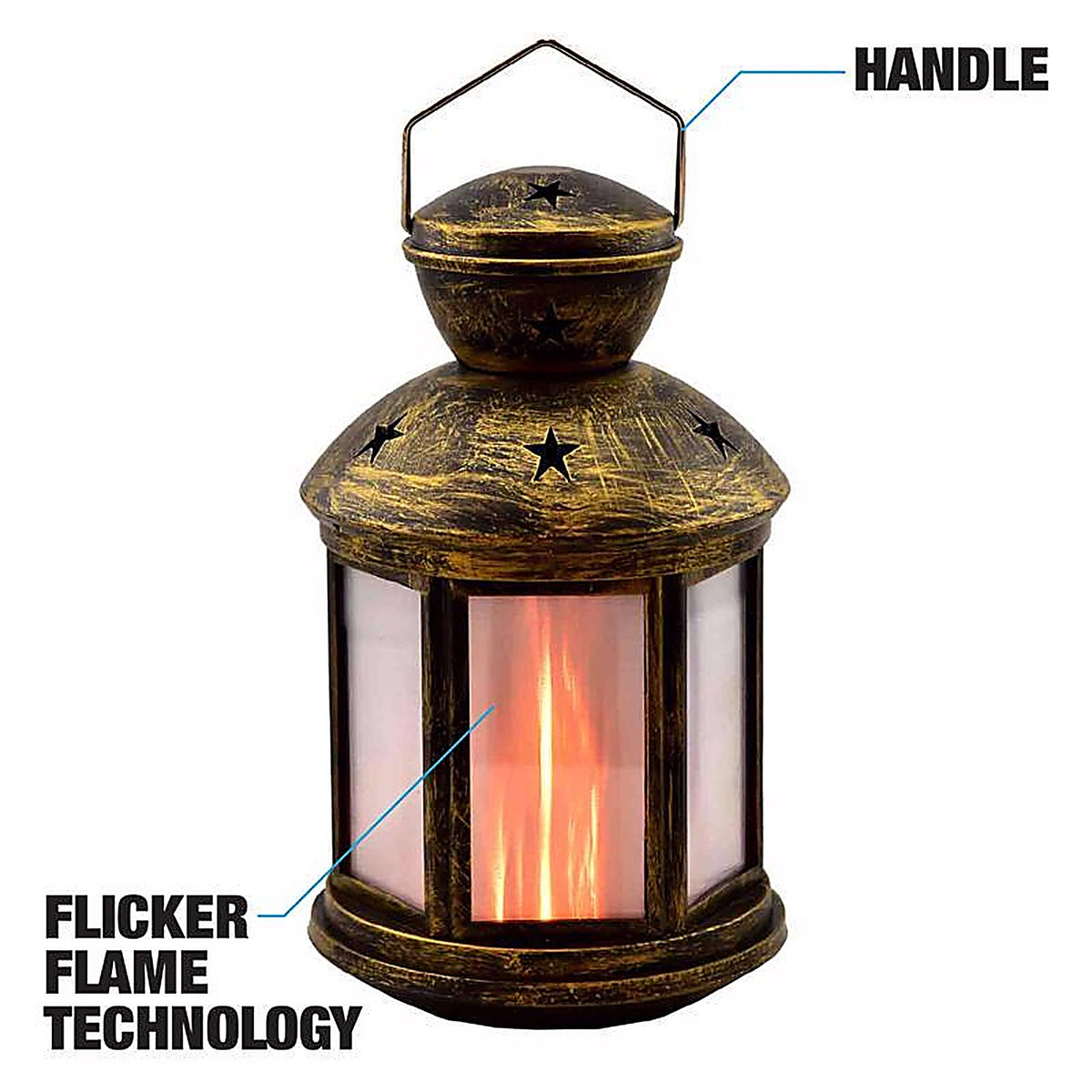 Shawshank LEDz 702754 LED Plastic Flameless Lantern Assorted