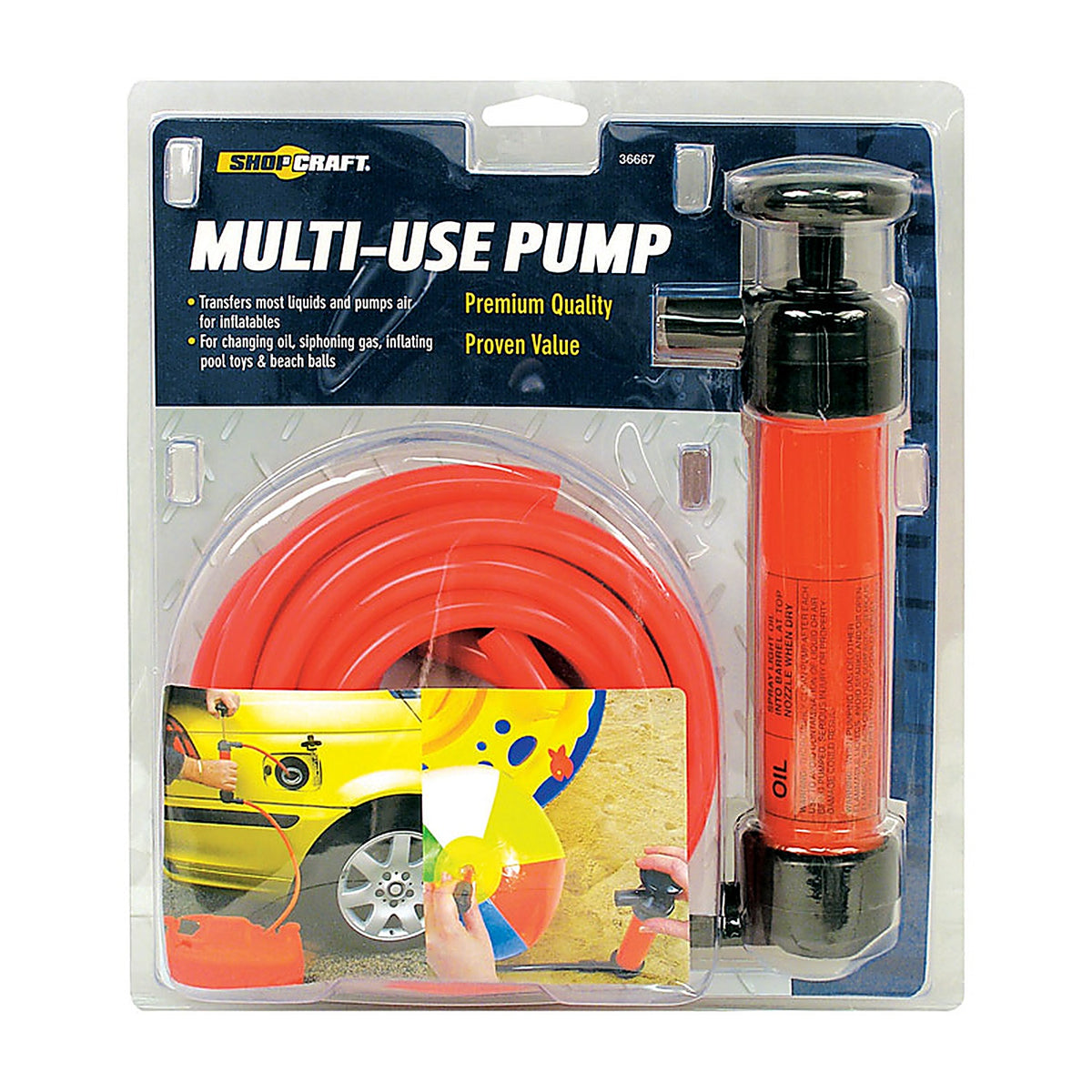 Custom Accessories 36667 Shop Craft Multicolored Plastic Siphon Pump