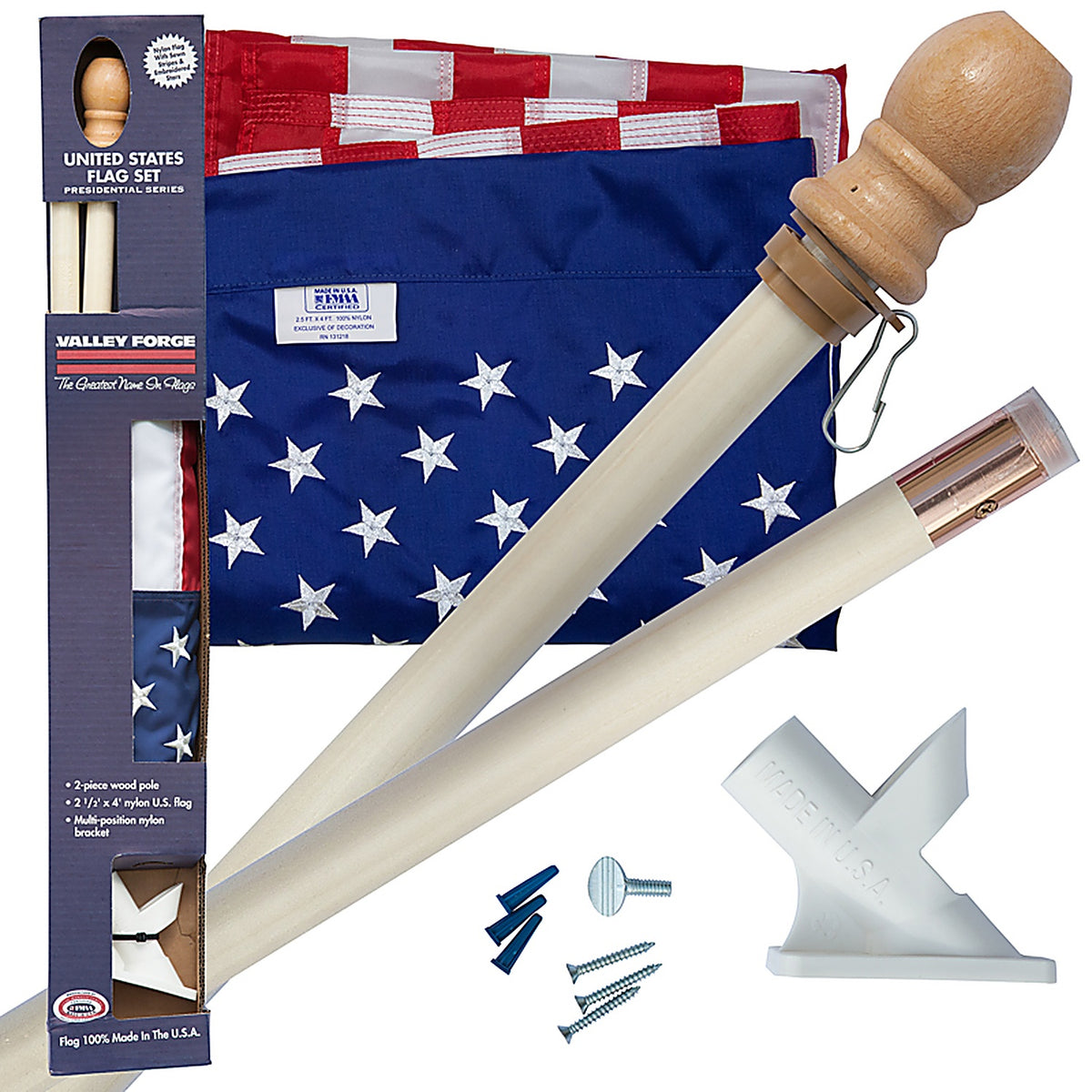 Valley Forge DFS1USA-1 American Flag Kit