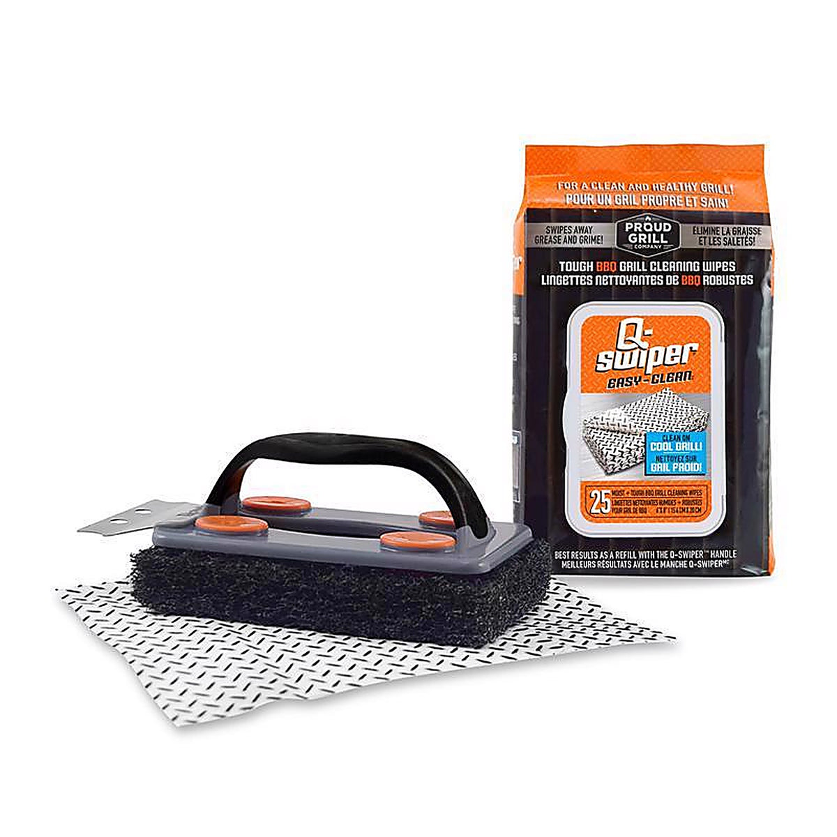 Proud Grill 1251C Q-Swiper Black/White Bristle-Free Grate Cleaner