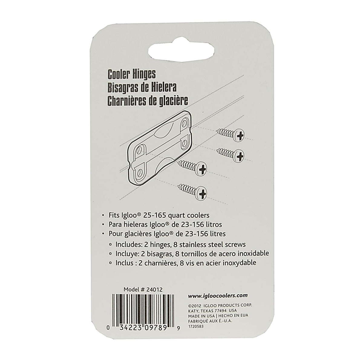 Igloo 24012 Cooler Hinges White 2/Pack