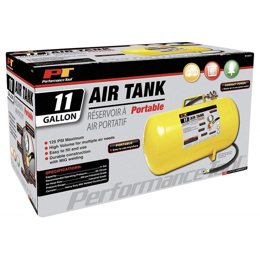 Performance Tool W10011 125 psi Air Tank 11G Yellow