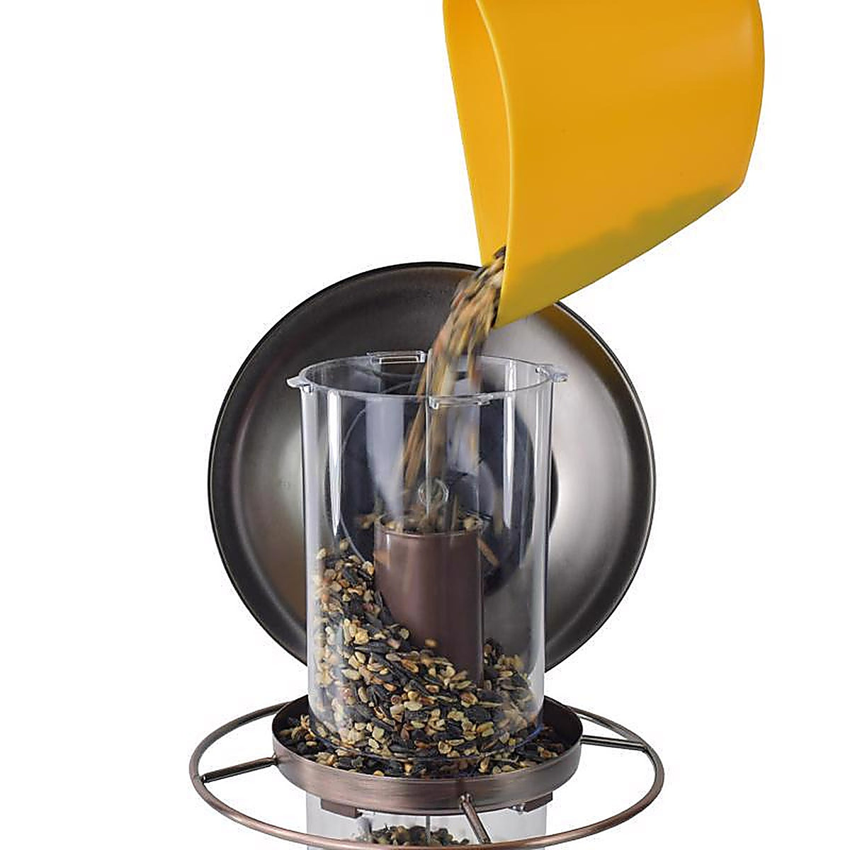 Perky-Pet 325C Wild Bird 4.5 lb. Copper Panorama Bird Feeder 2 ports