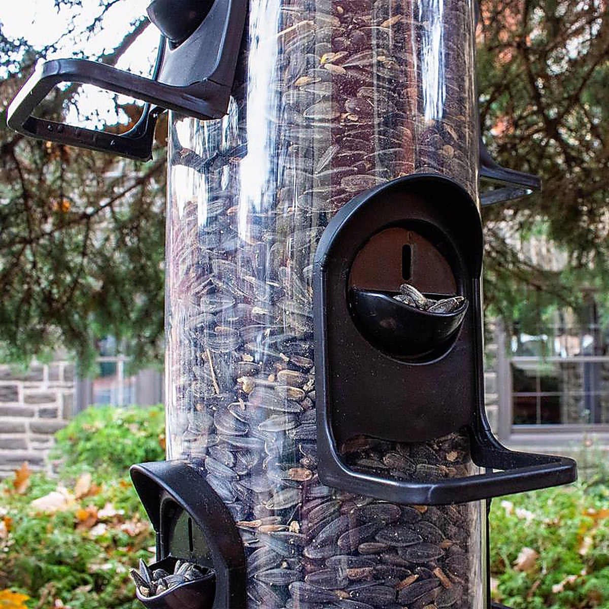 Perky-Pet 3266 Wild Bird 4 lb. Plastic Tube Bird Feeder 6 ports