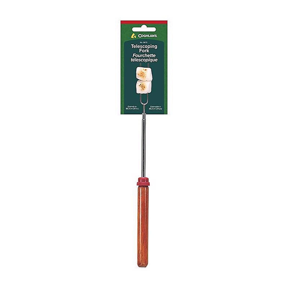 Coghlans 9670 Silver Telescoping Fork 1/2 in. W x 34 in. L 1/Pack