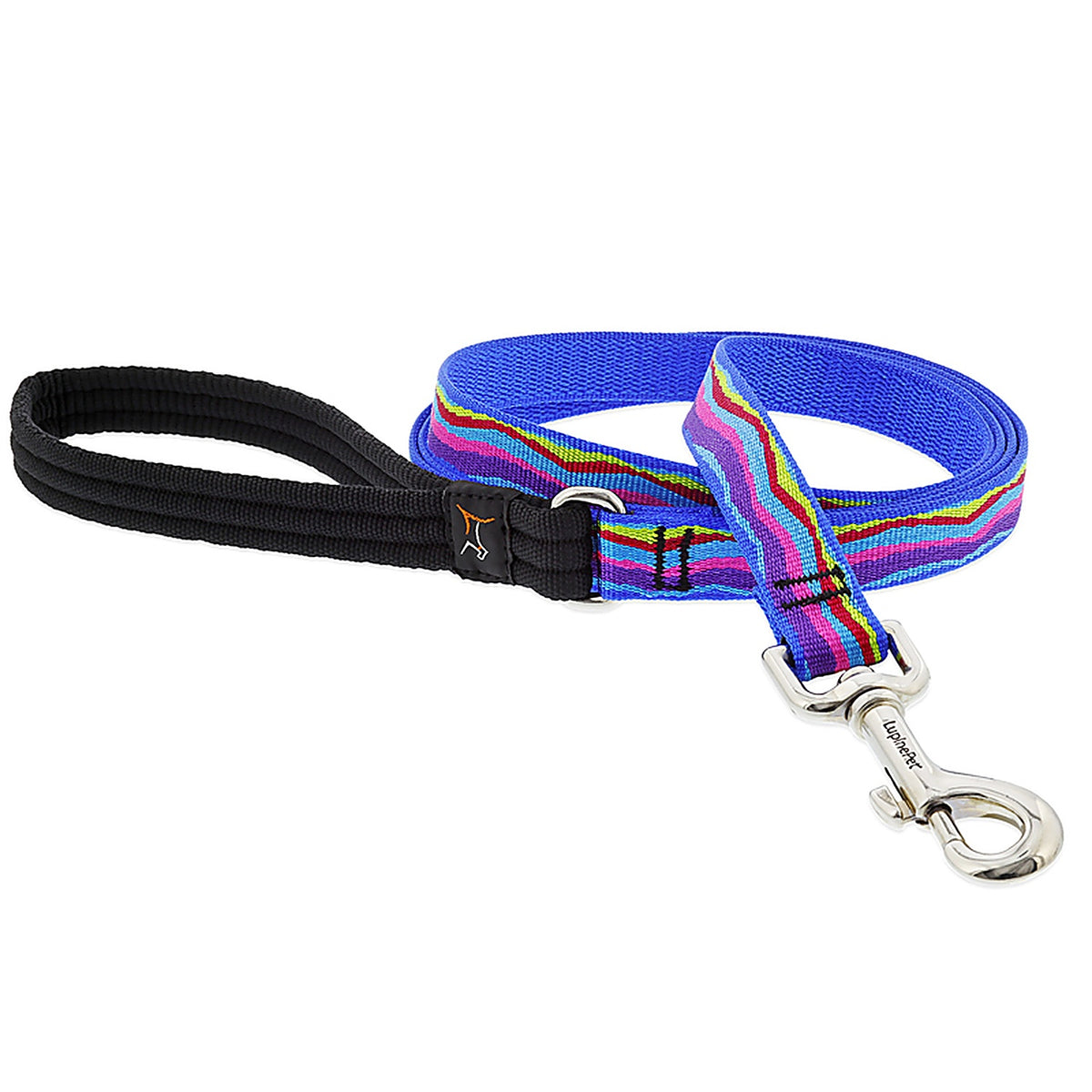 Lupine 68809 Original Designs Multicolored Ripple Creek Nylon Dog Leash Medium/Large