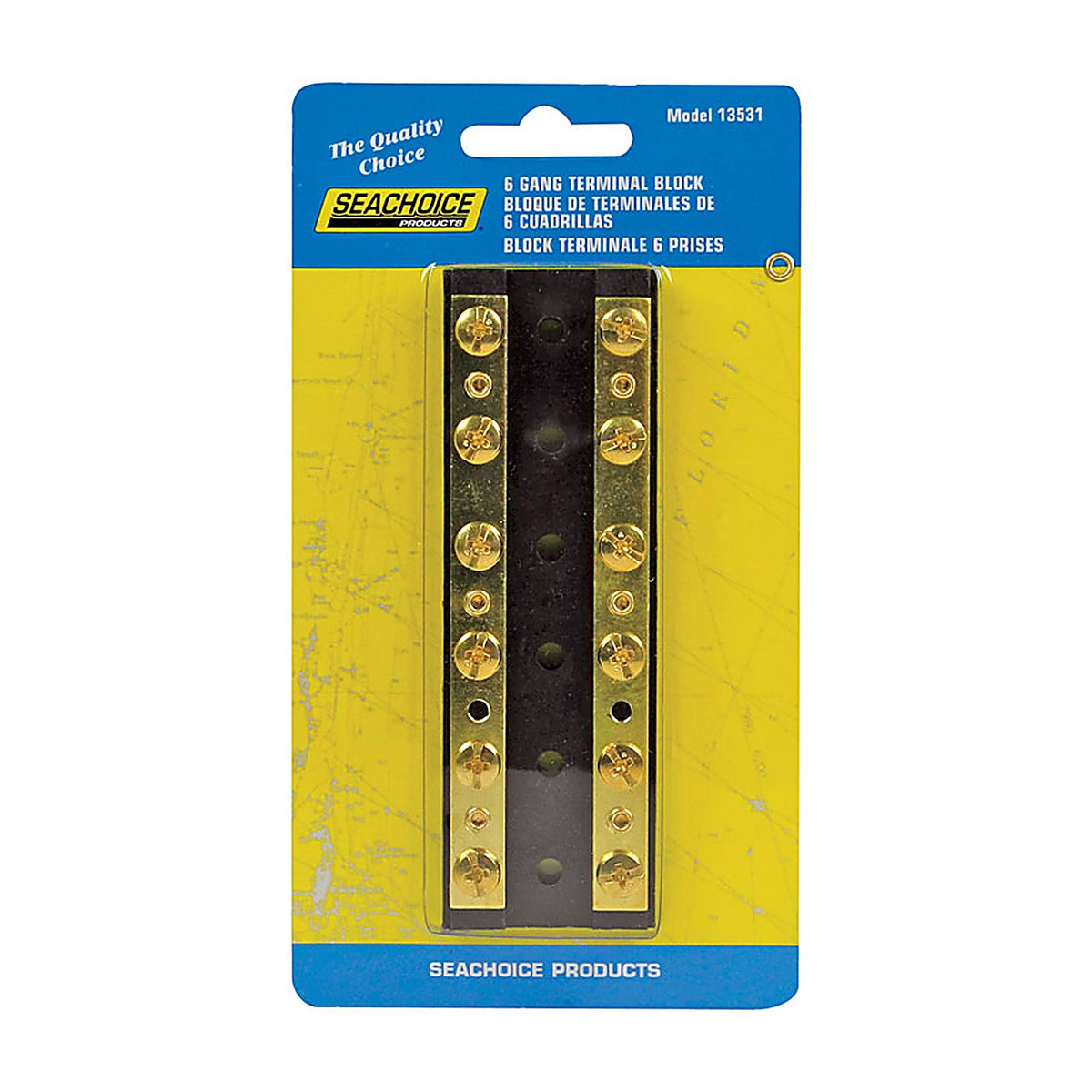 Seachoice 13531 Terminal Block Brass