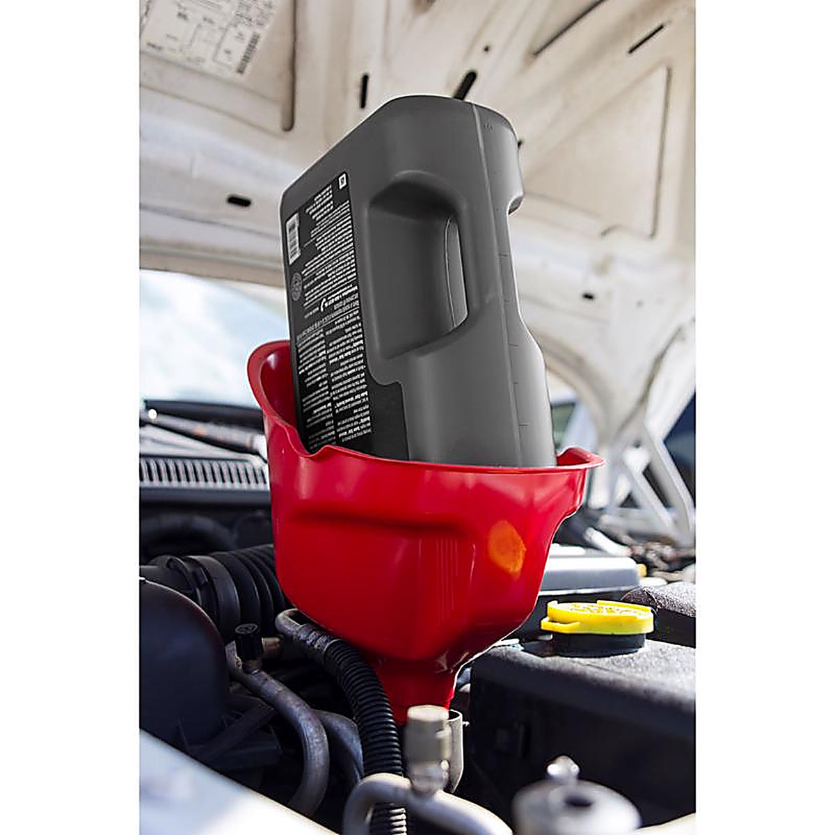Flo-Tool 10705 Red 12.5 in. H Resin Funnel