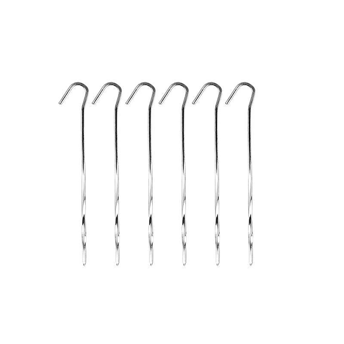 Coghlans 8326 Silver Skewer Pegs 8.625 in. H x 2.875 in. W x 7 in. L 6/Pack