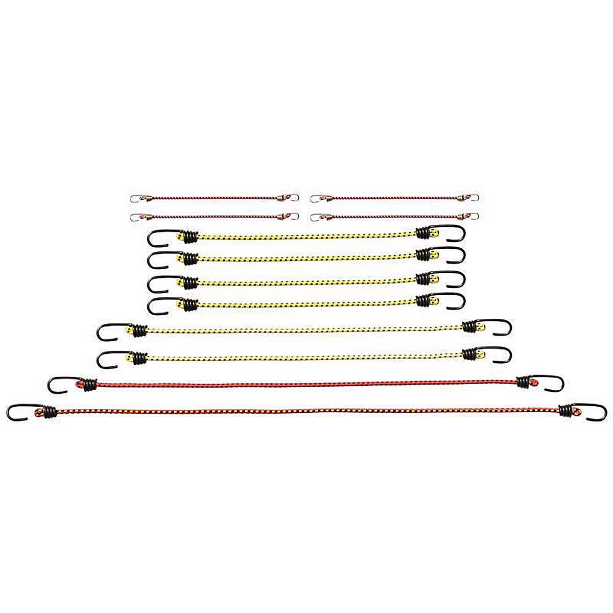 Keeper 6313 Assorted Bungee Cord Set asst in. L 12/Pack
