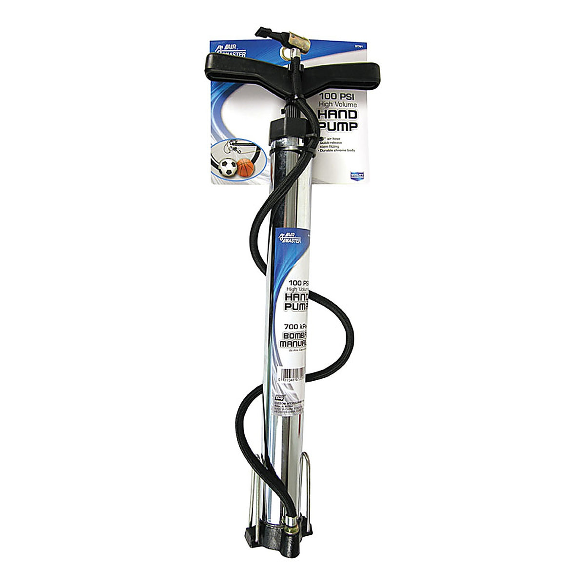 Custom Accessories 57721 100 psi Hand Pump For Bicycle Tires