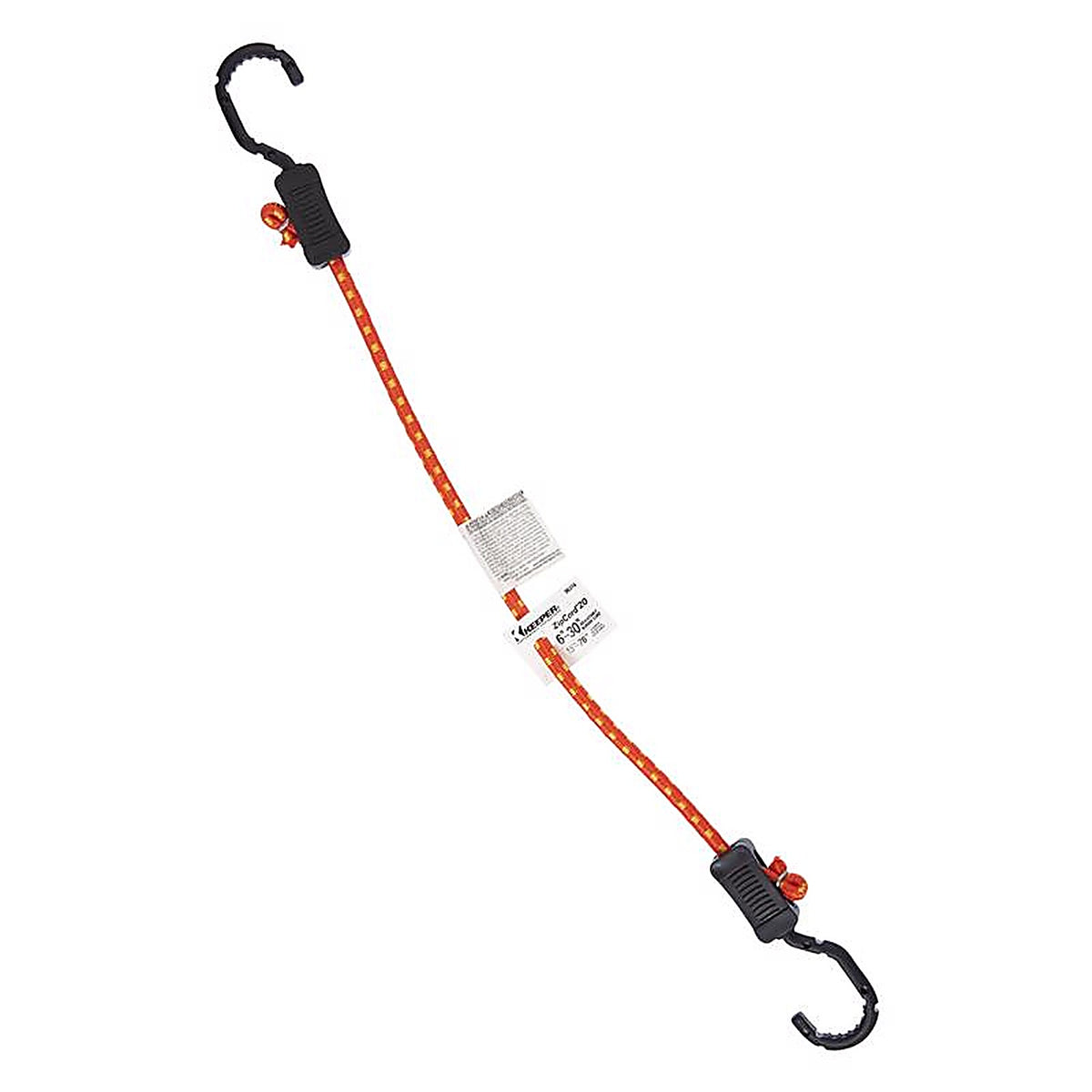 Keeper 6374 Zip Cord Multicolored Bungee Cord 20 in. L x 0.315 in. 1/Pack