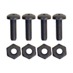 Custom Accessories 93342 Black Nylon License Plate Fasteners
