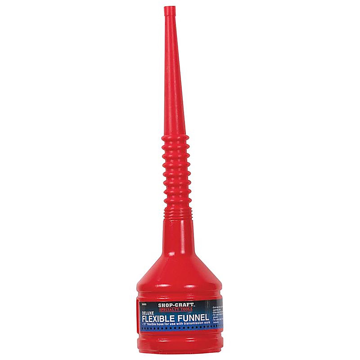 Custom Accessories 30003 Shop Craft Red 11 in. H Plastic Flexible Funnel