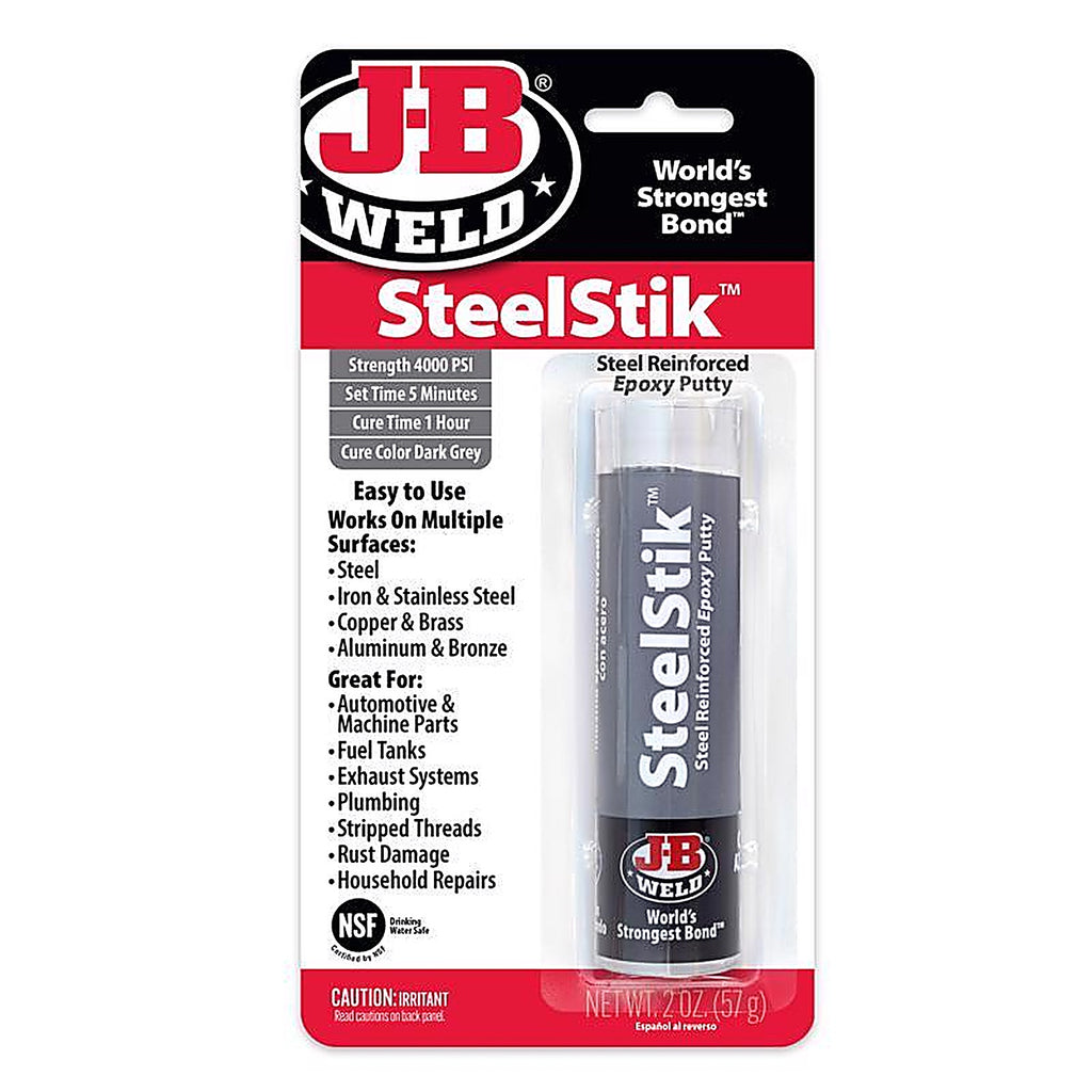 J-B Weld 8267 Steel Stik High Strength Automotive Epoxy Putty 2 oz.