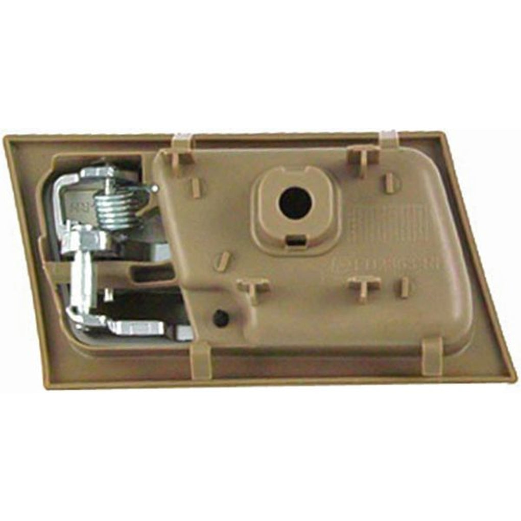 Dorman 81697 Interior Door Handle Front Right Chrome Lever+Brown Housing (Parchment)