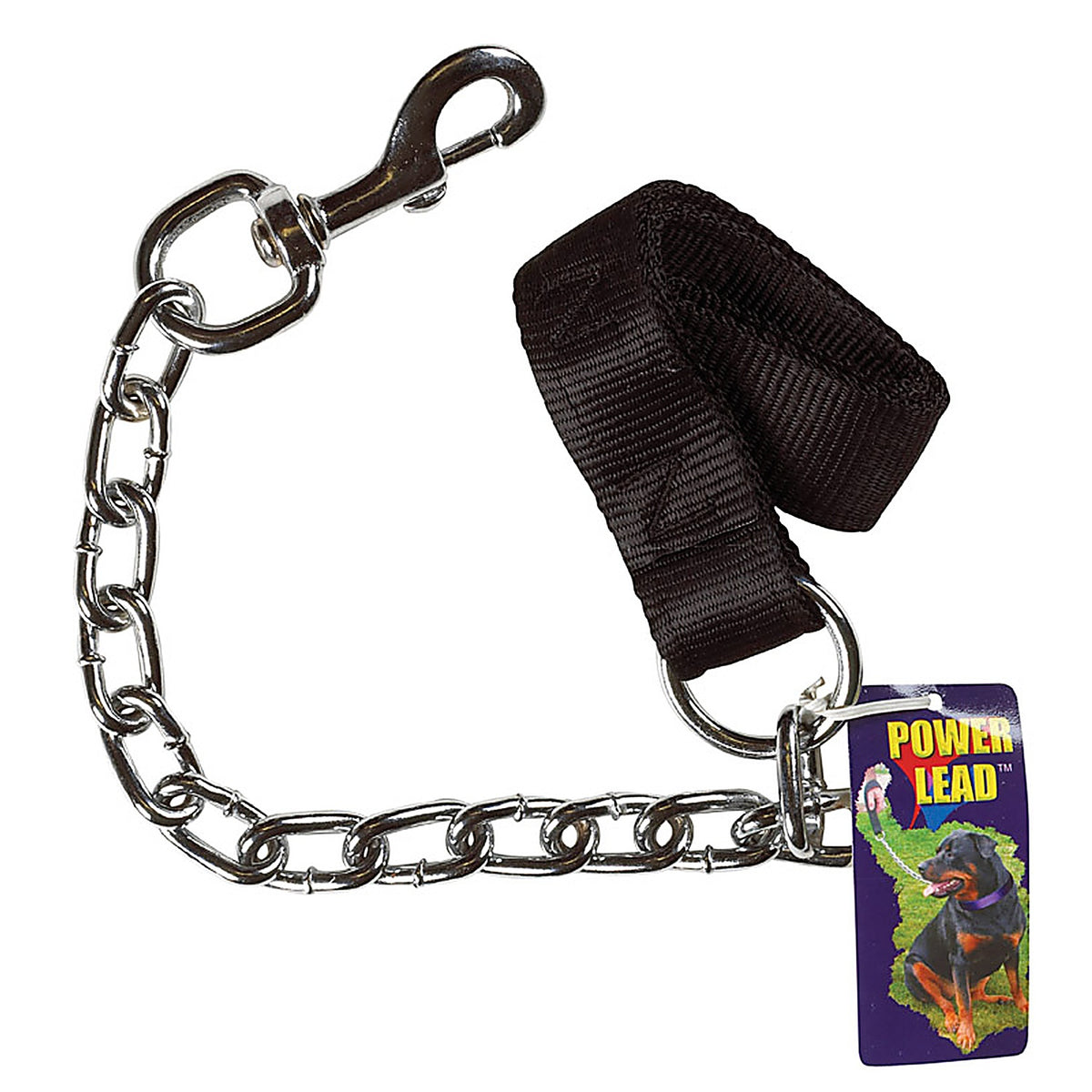 Boss Pet 12606 PDQ Power Lead Silver Chain Lead Steel Dog Leash Small/Medium