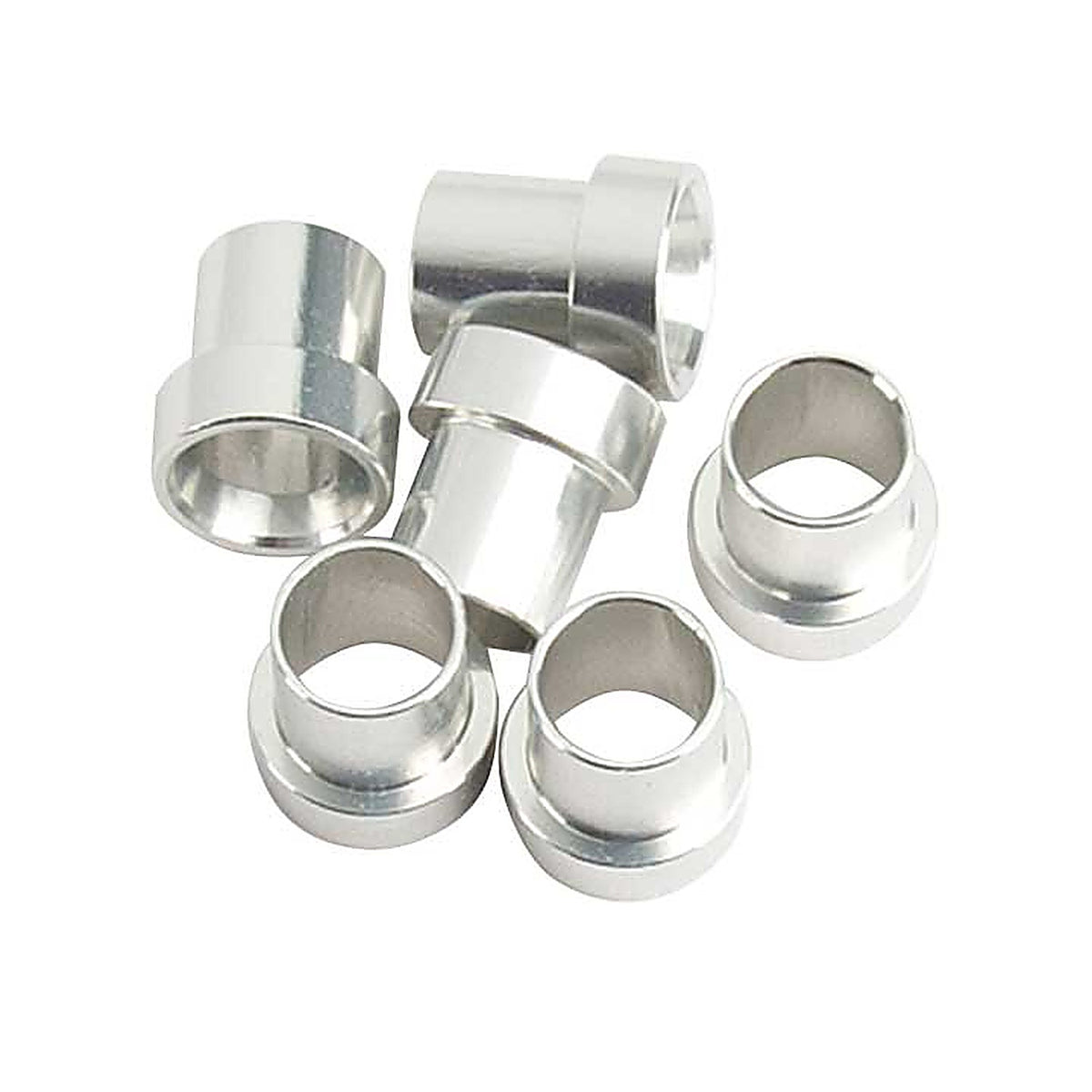 Red Horse Performance - 819-04-5 - 04 Aluminum Tube Sleeve - Clear (use with An818-04) - Clear - 6/Pkg