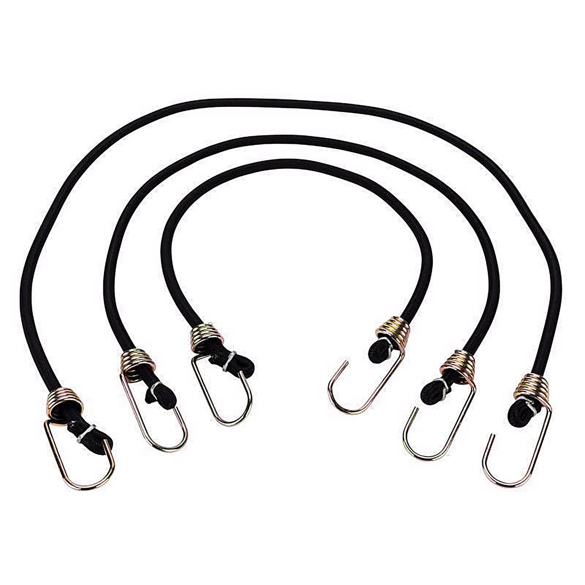Keeper 6356 Black Bungee Cord Set 32 in. L x 0.315 in. 6/Pack