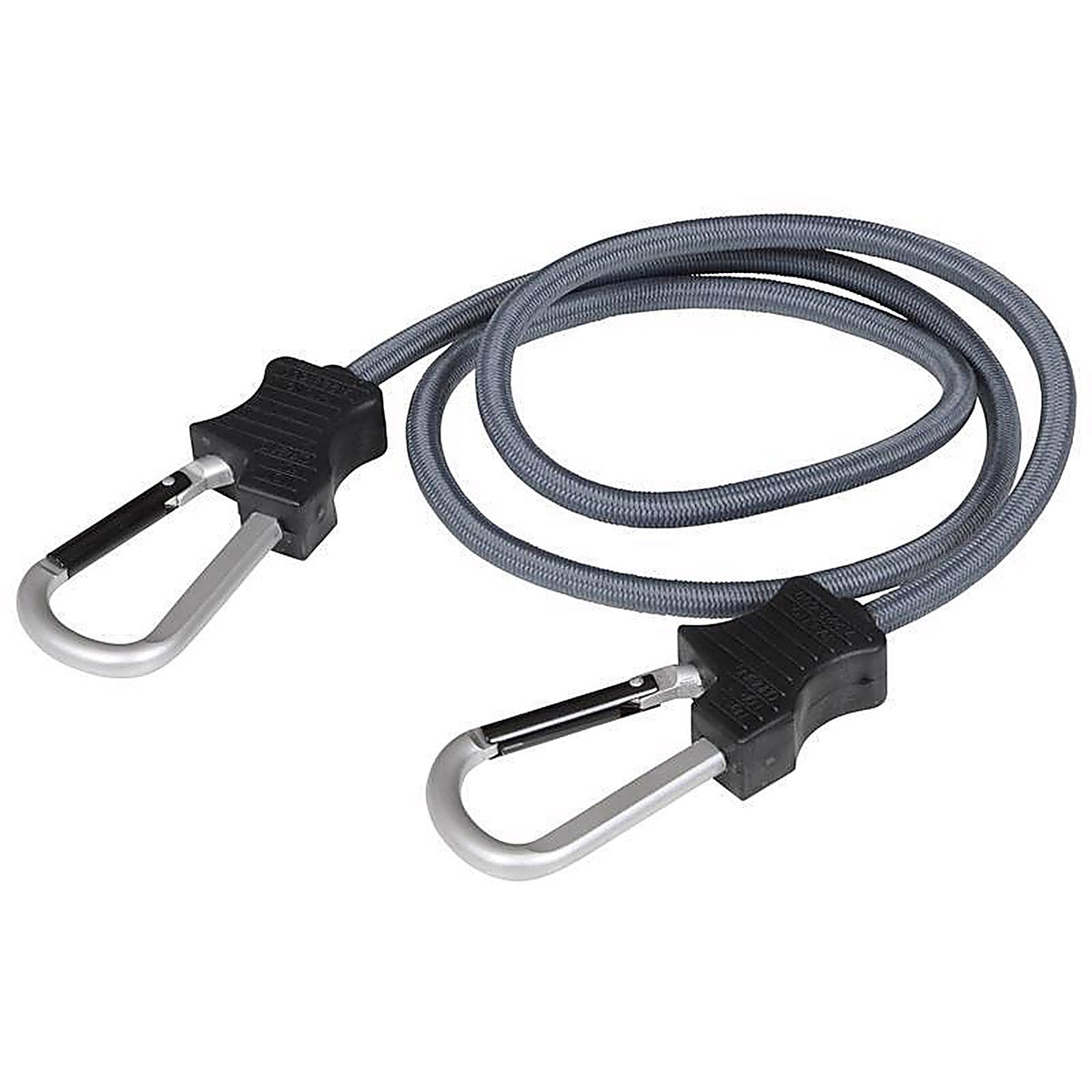 Keeper 6158 Black Carabiner Style Bungee Cord 48 in. L x 0.315 in. 1/Pack
